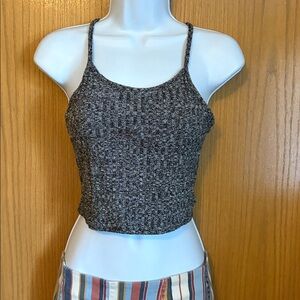 SHEIN SIZE MEDIUM Gray Knit Crop Top